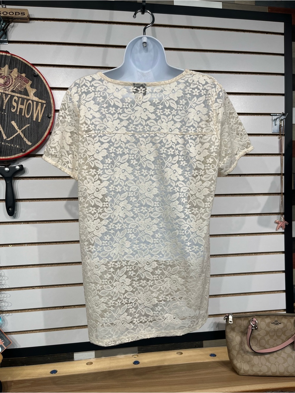 Stylus lace blouse size large - Picture 5 of 8